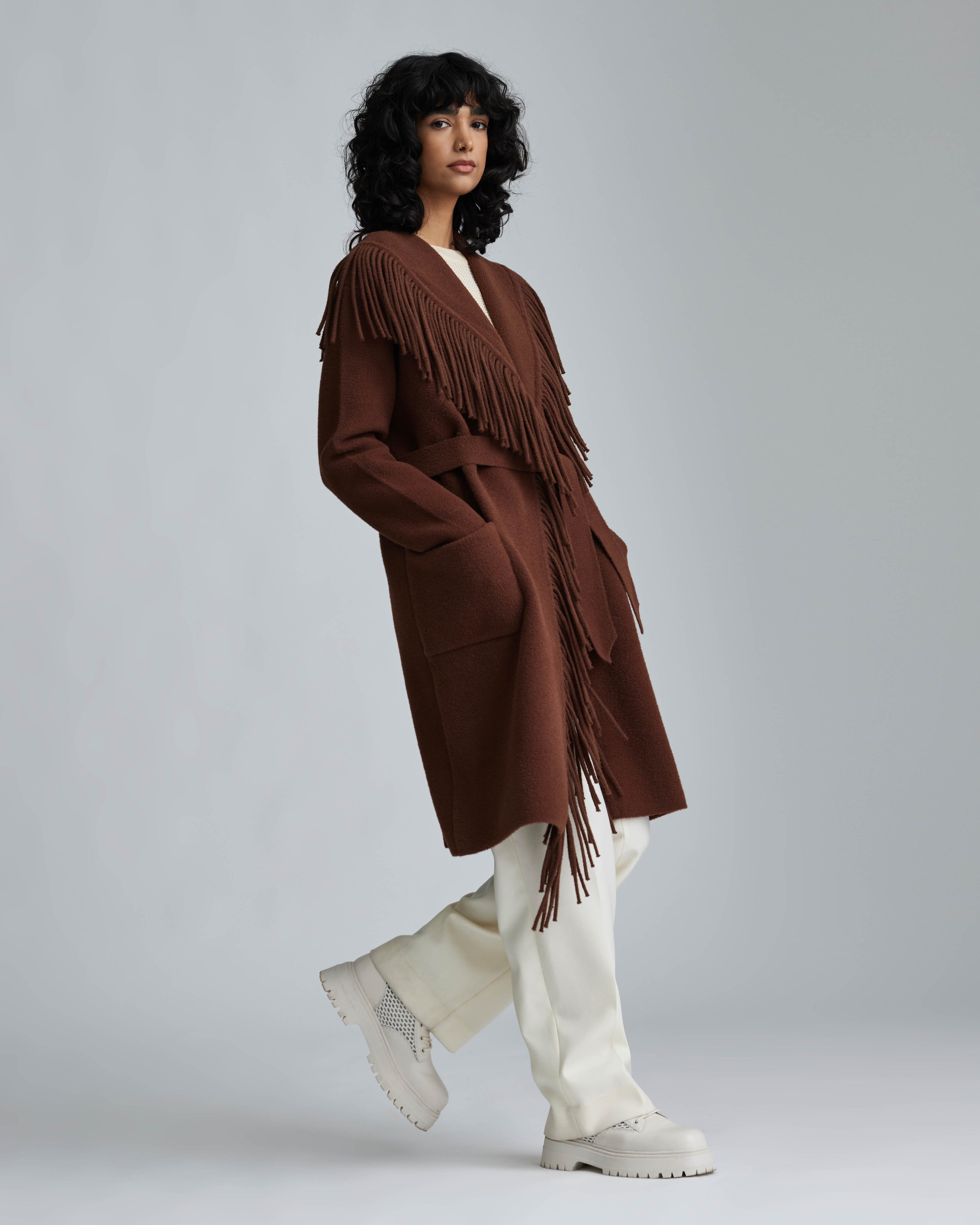 Mink Eyelash Fringe Coatigan – NVLT