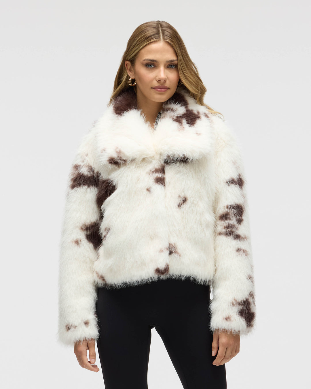 Cropped Faux Fox Fur Jacket