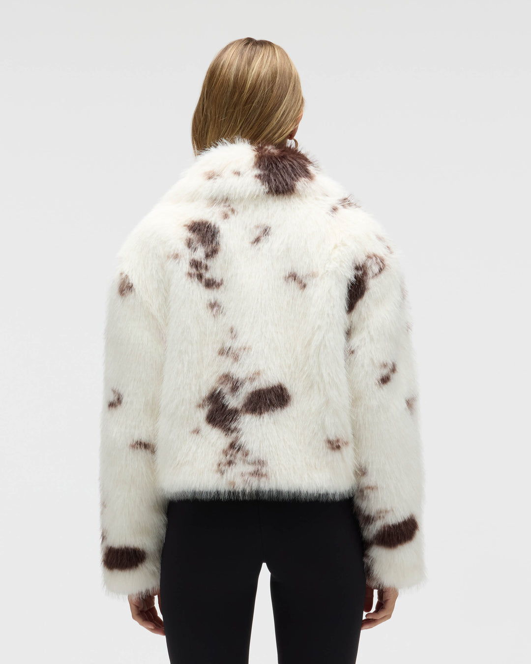 Cropped Faux Fox Fur Jacket