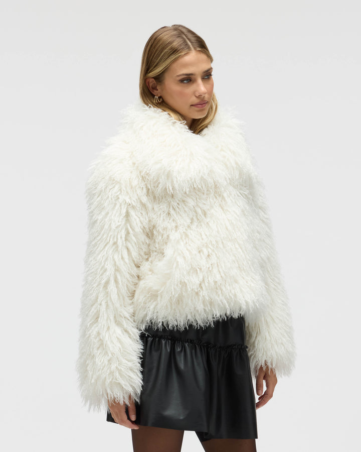 Short Faux Fur Jacket