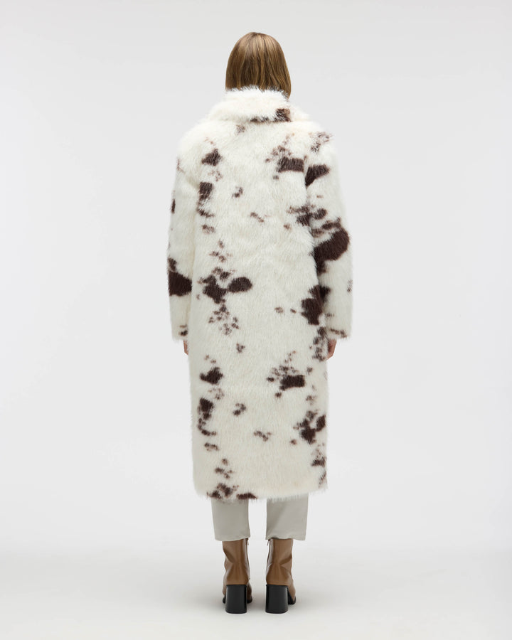 Long Hair Luxurious Faux Fur Jacket