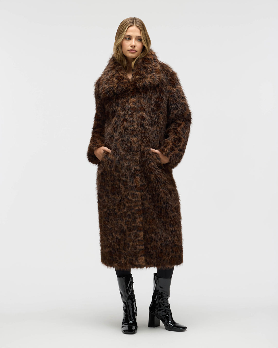 Long Hair Luxious Faux Fur Jacket