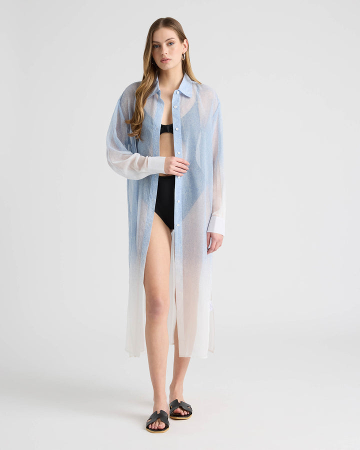 Long Shirt Dress with Side Slits