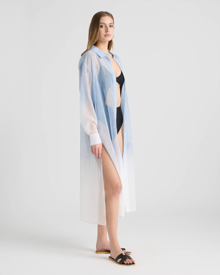 Long Shirt Dress with Side Slits