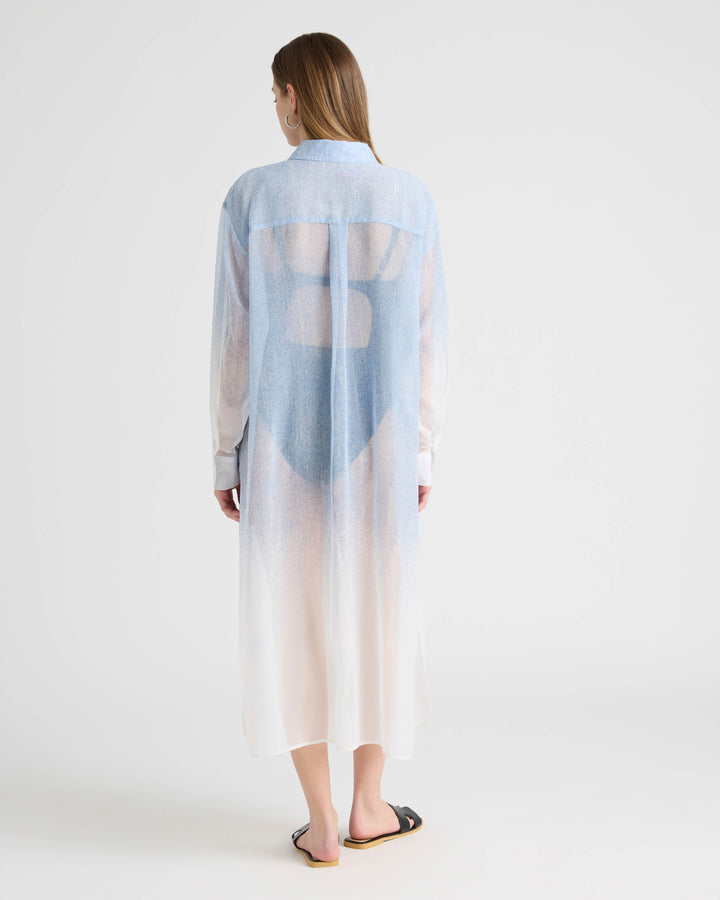 Long Shirt Dress with Side Slits