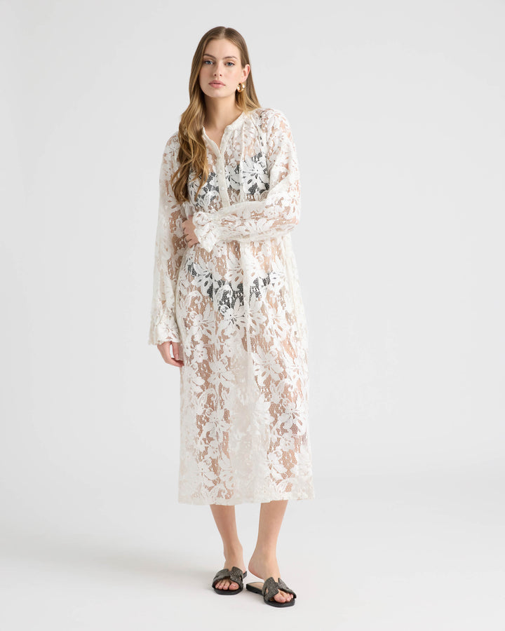 Long Shirt Dress with Raglan Sleeve