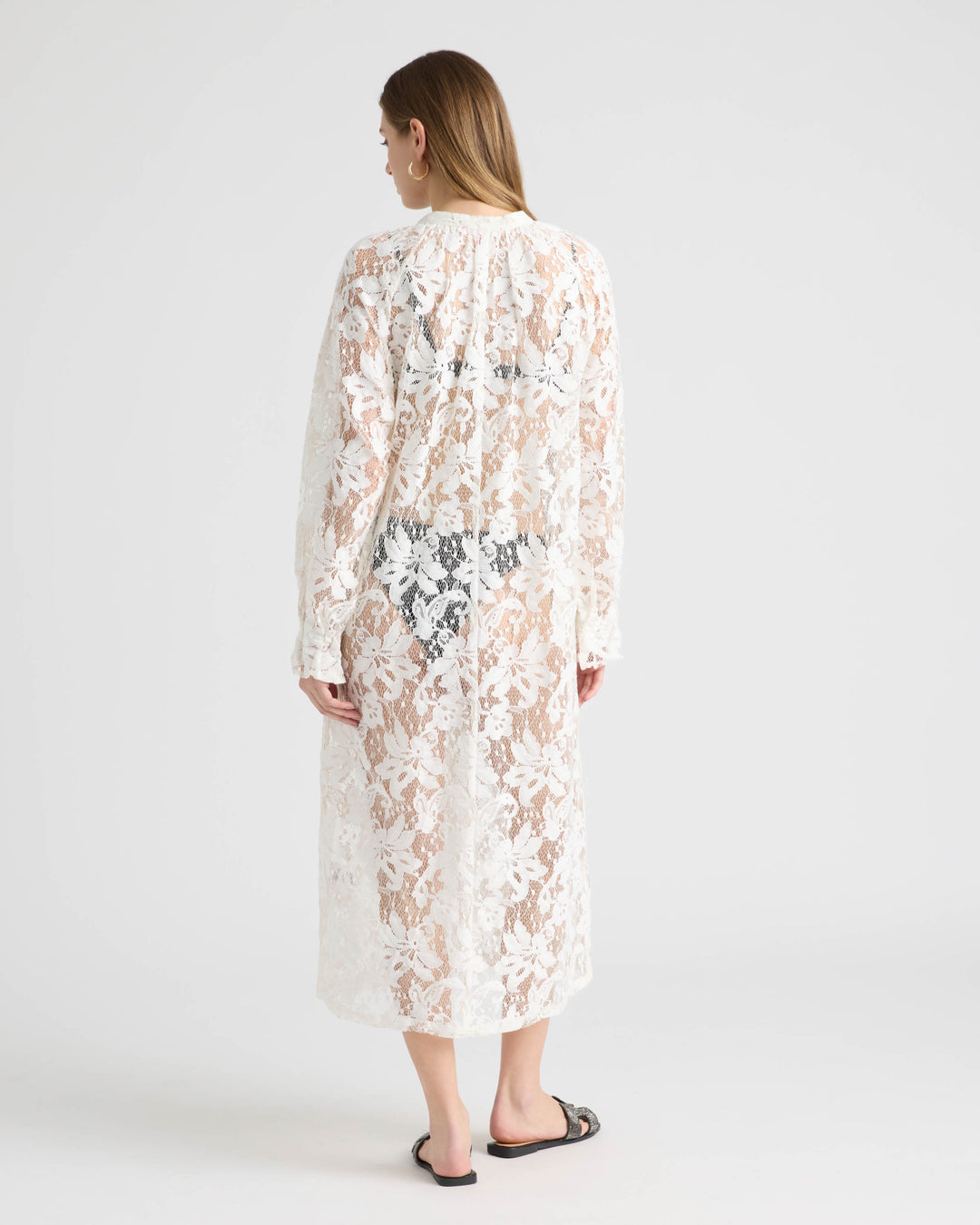 Long Shirt Dress with Raglan Sleeve
