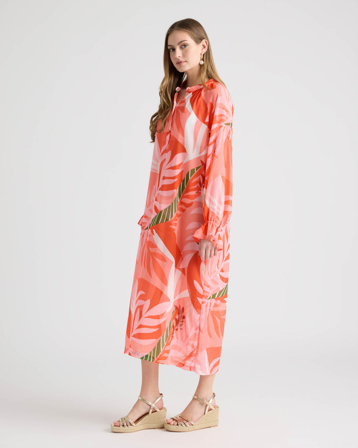 Long Shirt Dress with Raglan Sleeve