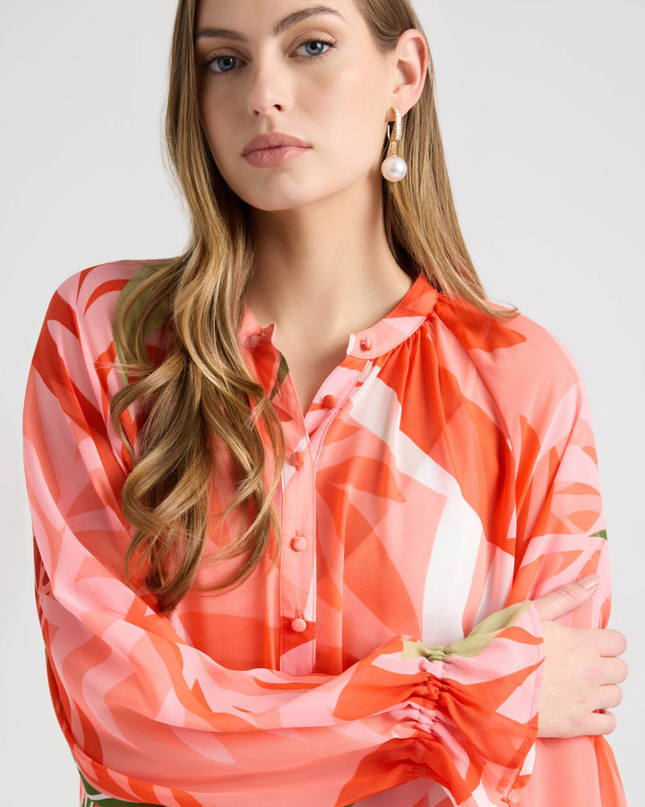 Long Shirt Dress with Raglan Sleeve