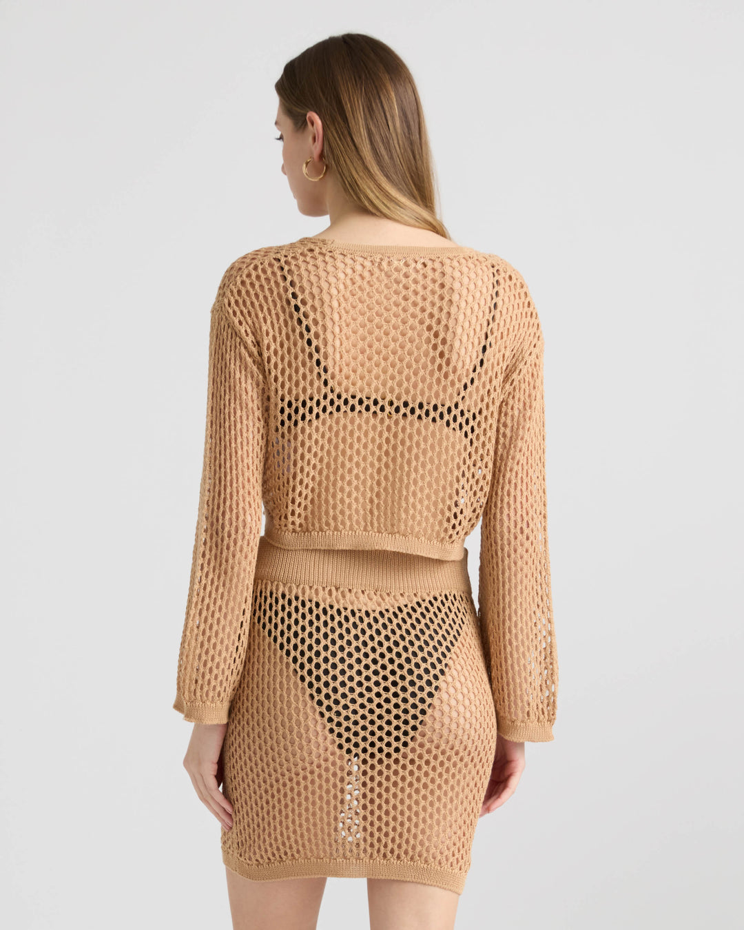 Crochet Cropped Top and Skirt Set
