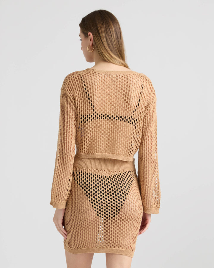Crochet Cropped Top and Skirt Set