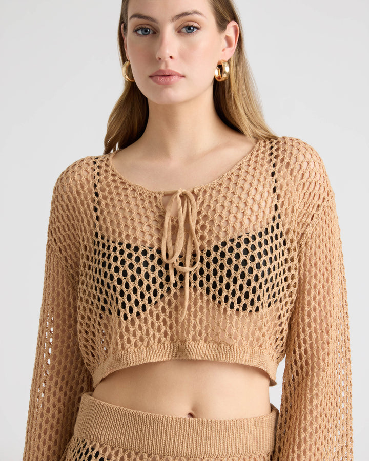 Crochet Cropped Top and Skirt Set