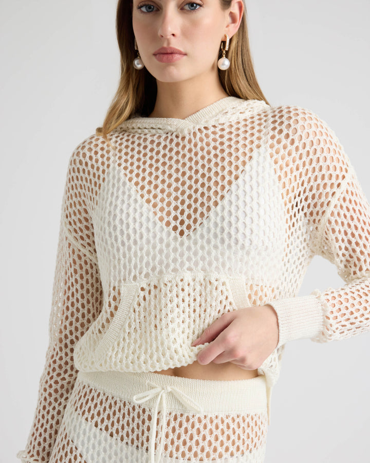 Crochet Hood Top and Short Set