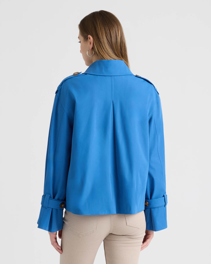 Double Breasted Short Trench Coat