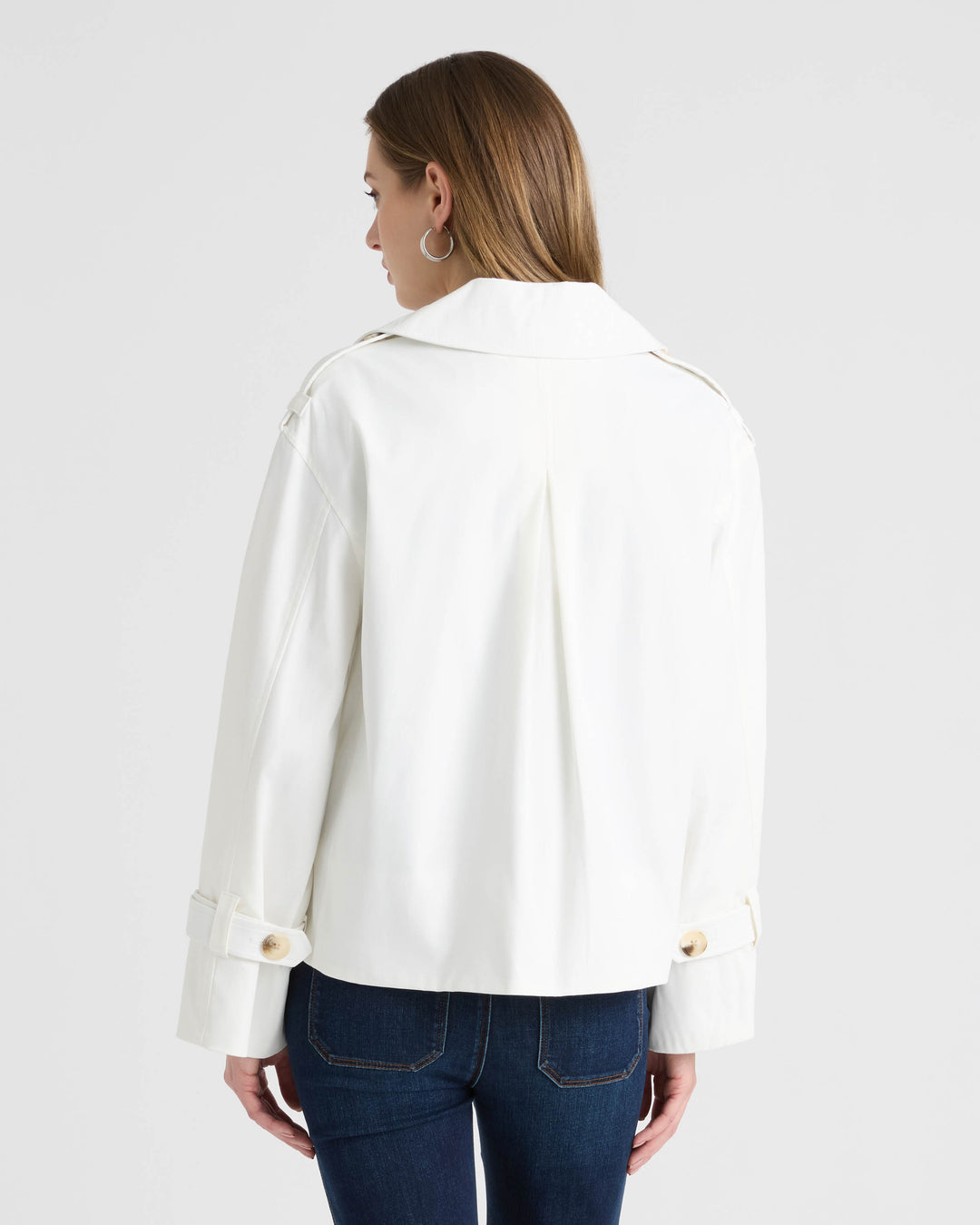 Double Breasted Short Trench Coat