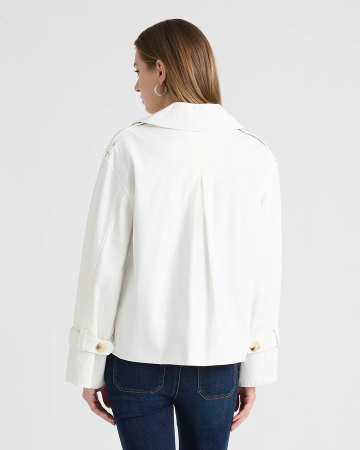 Double Breasted Short Trench Coat