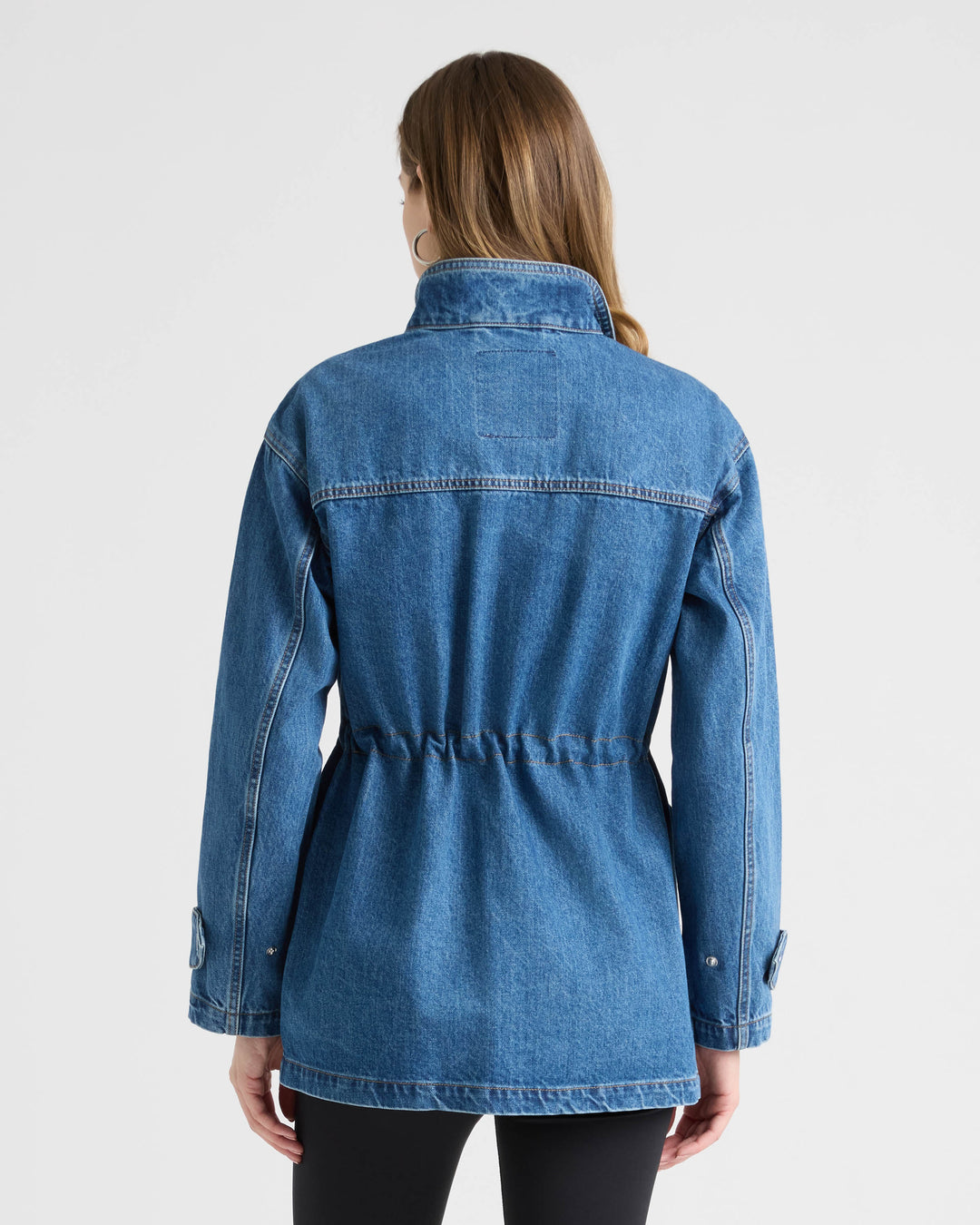 Short Denim Parka