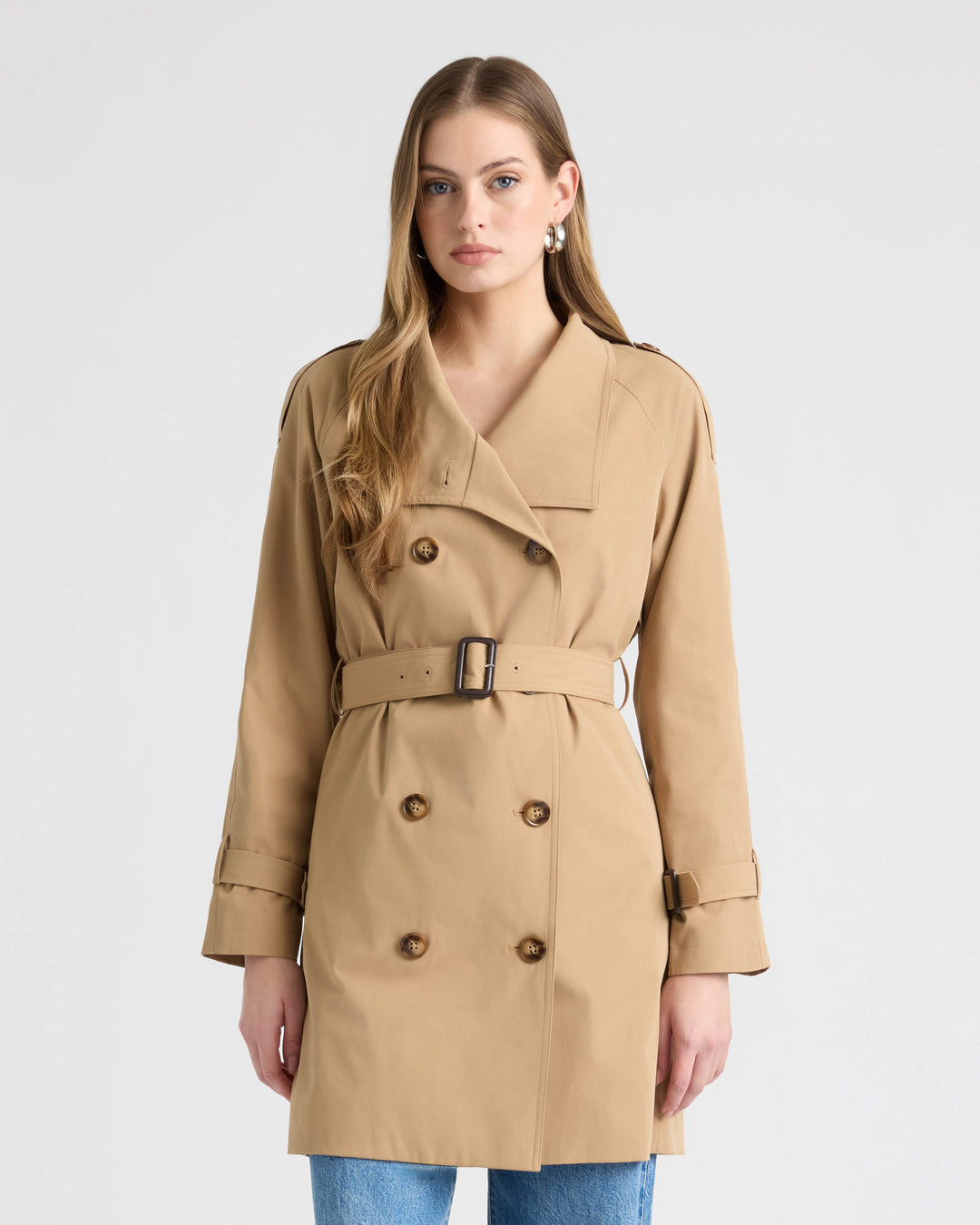 Trench Coat with Self Belt