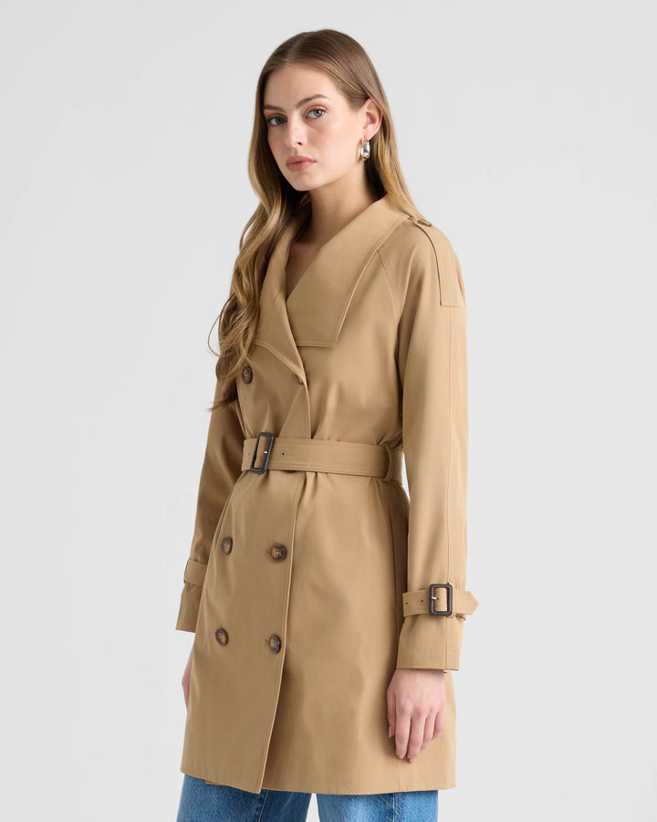 Trench Coat with Self Belt