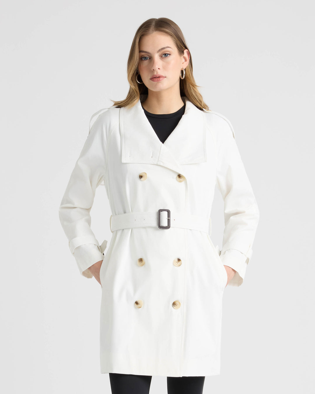 Trench Coat with Self Belt