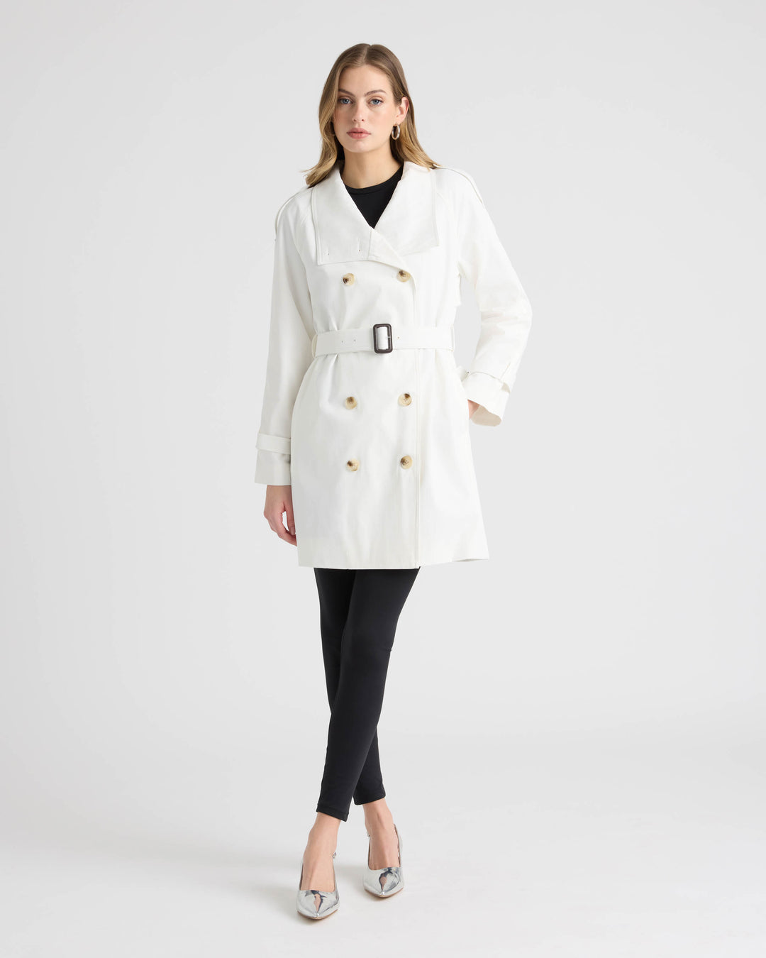 Trench Coat with Self Belt