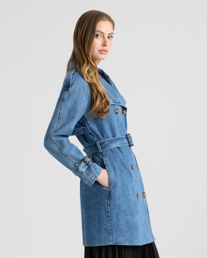Denim Trench Coat