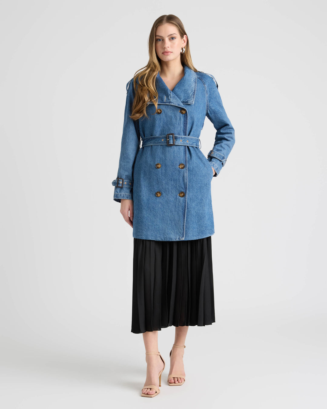 Denim Trench Coat