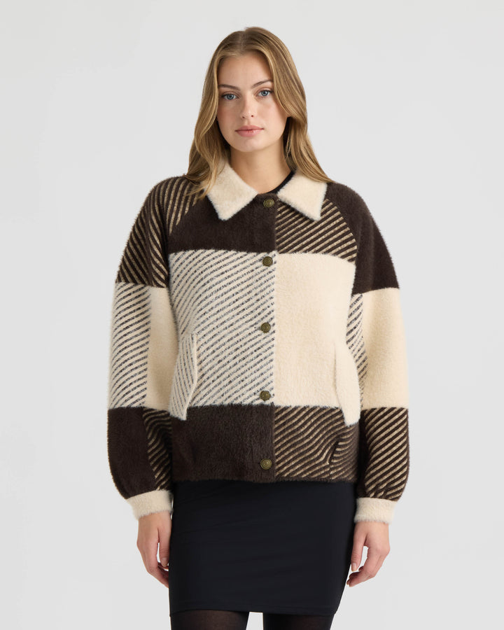 Eyelash Bomber Coatigan