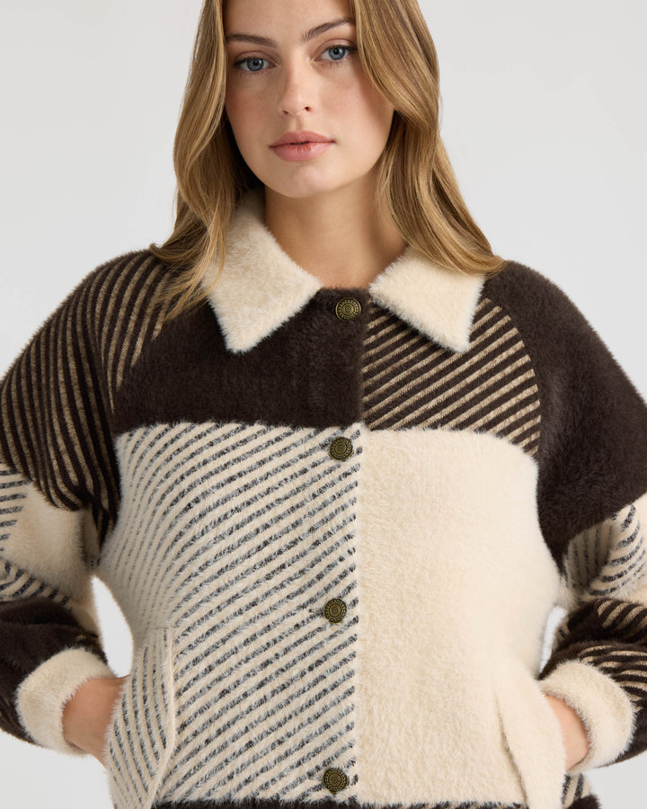 Eyelash Bomber Coatigan