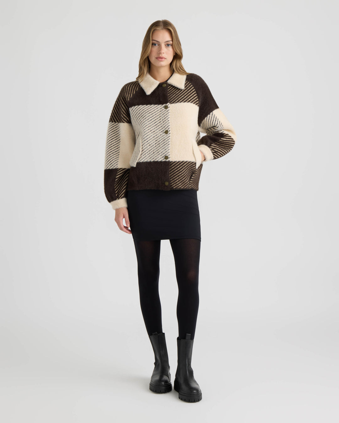 Eyelash Bomber Coatigan