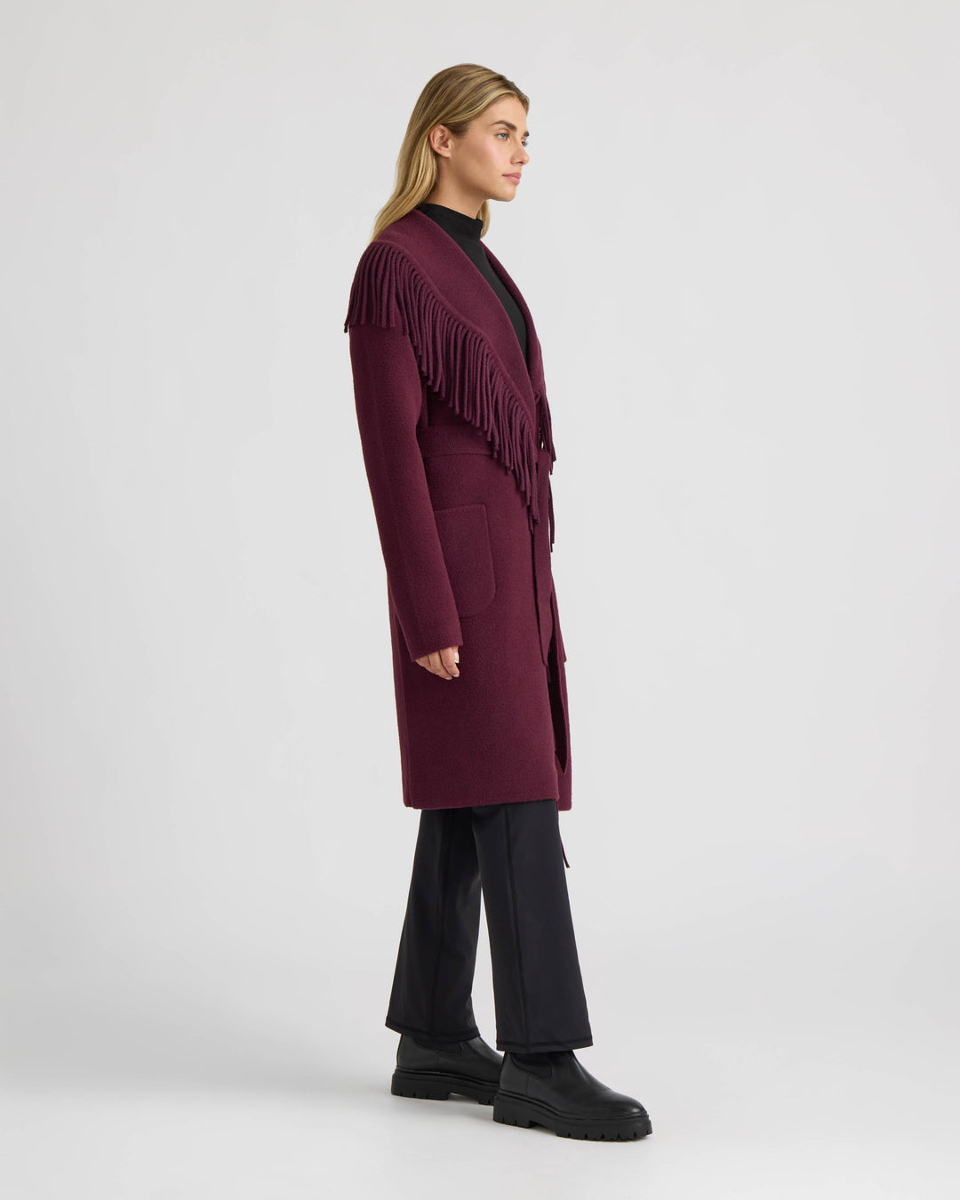 Eyelash Mink Wrap Fringe Coatigan