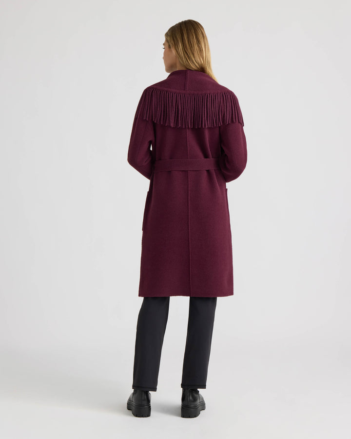 Eyelash Mink Wrap Fringe Coatigan