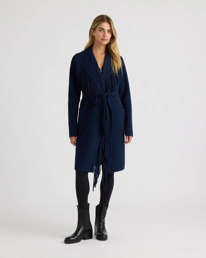 Eyelash Mink Wrap Fringe Coatigan