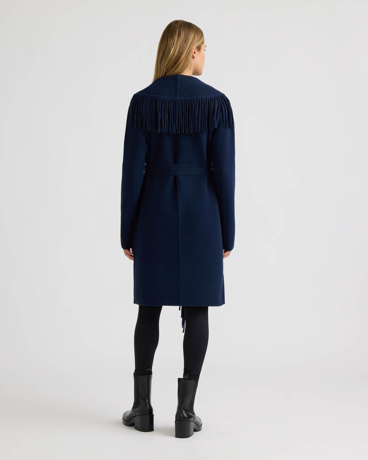 Eyelash Mink Wrap Fringe Coatigan
