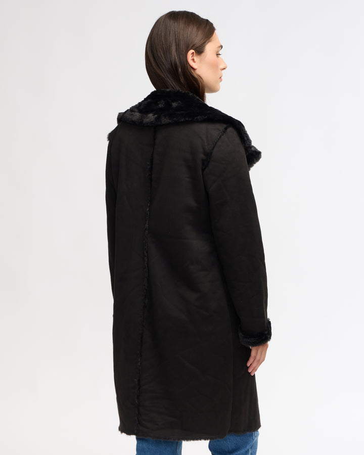 Single Breast Shearling Coat