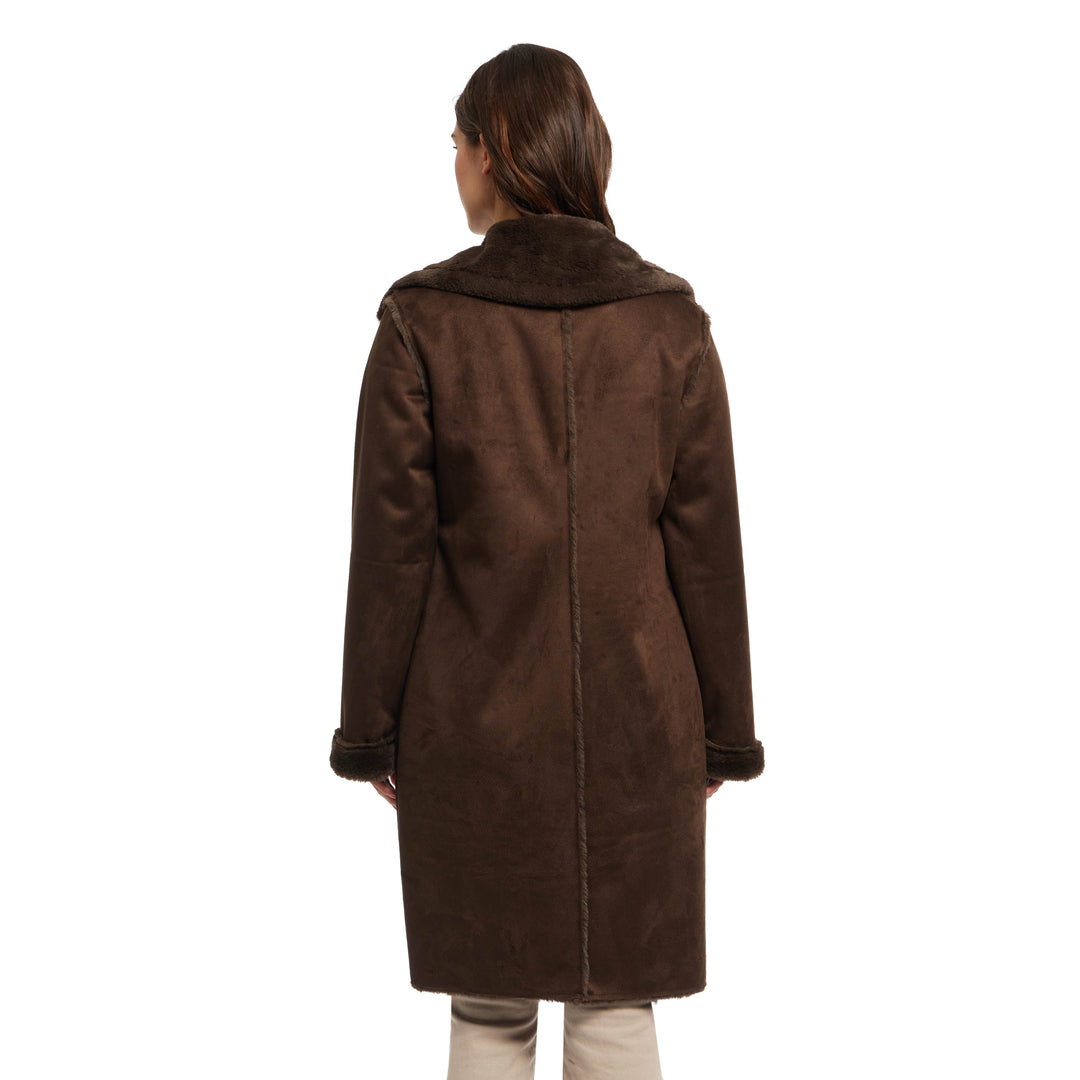 Single Breast Shearling Coat