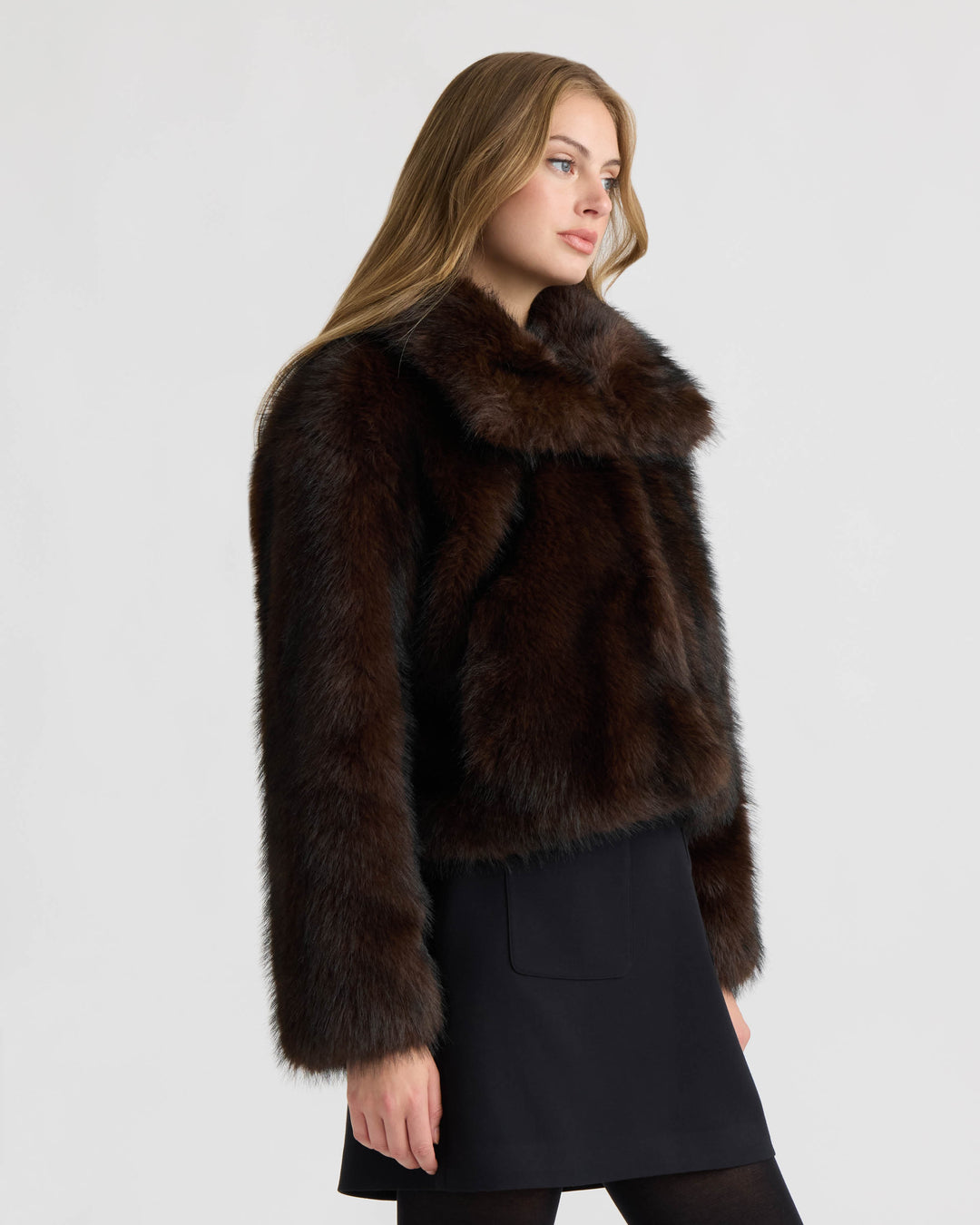 Long Hair Faux Fur Jacket