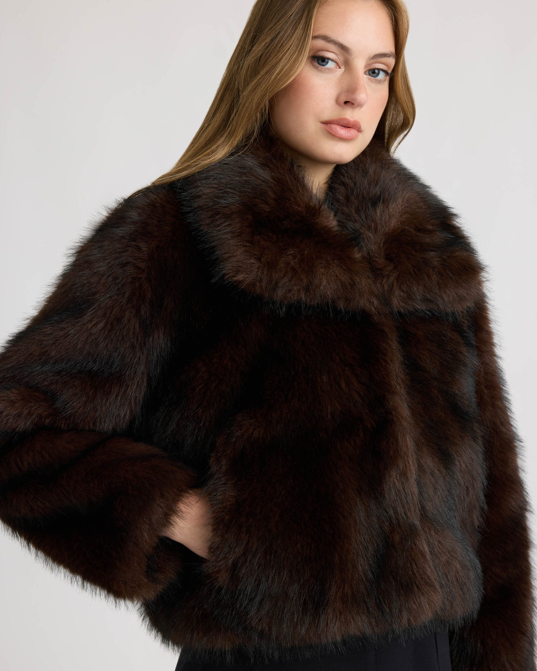 Long Hair Faux Fur Jacket