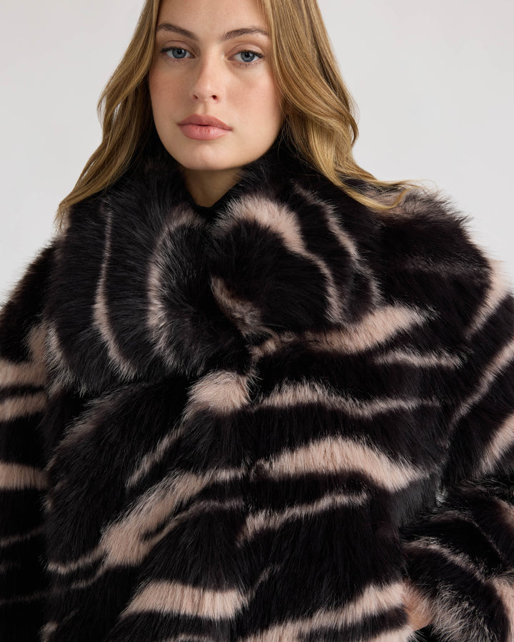 Long Hair Faux Fur Jacket