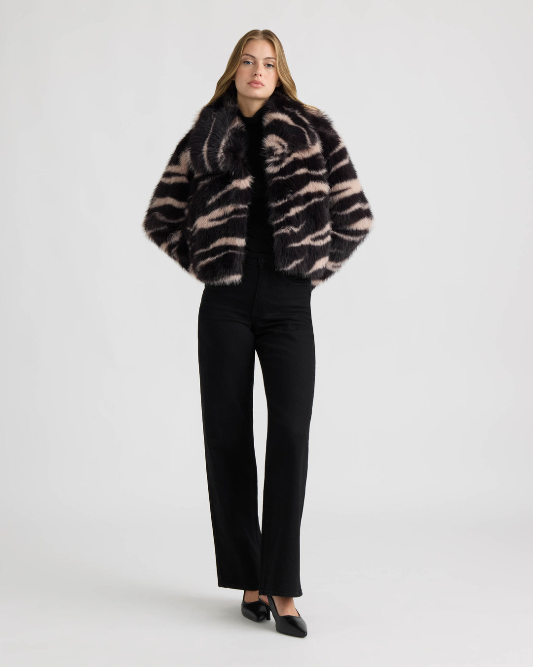 Long Hair Faux Fur Jacket