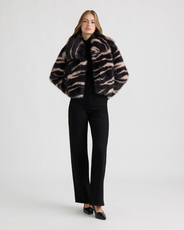 Long Hair Faux Fur Jacket