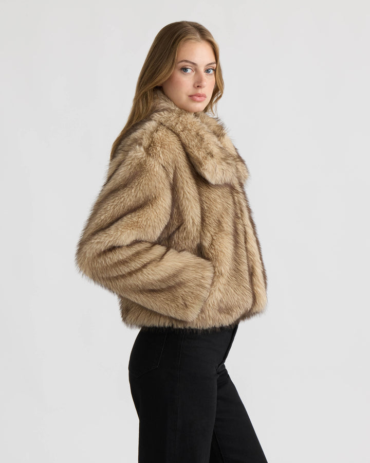 Long Hair Faux Fur Jacket