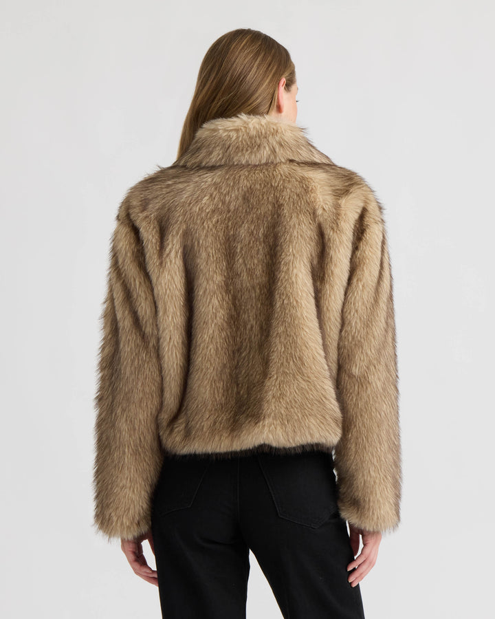 Long Hair Faux Fur Jacket