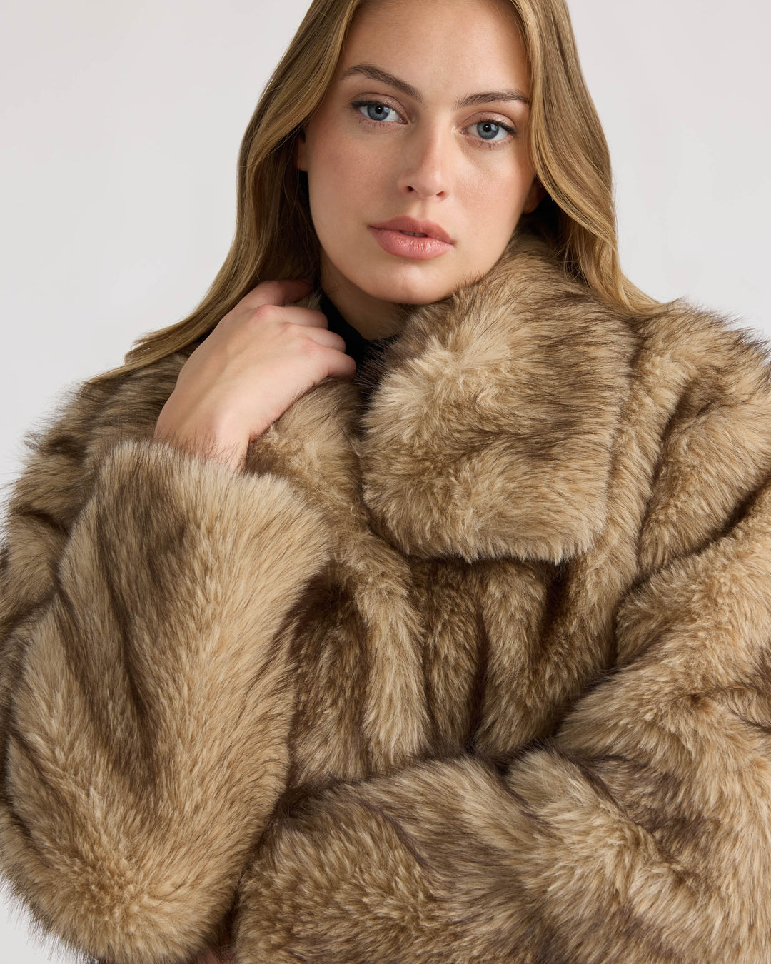 Long Hair Faux Fur Jacket