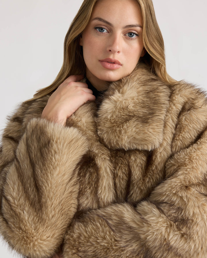 Long Hair Faux Fur Jacket