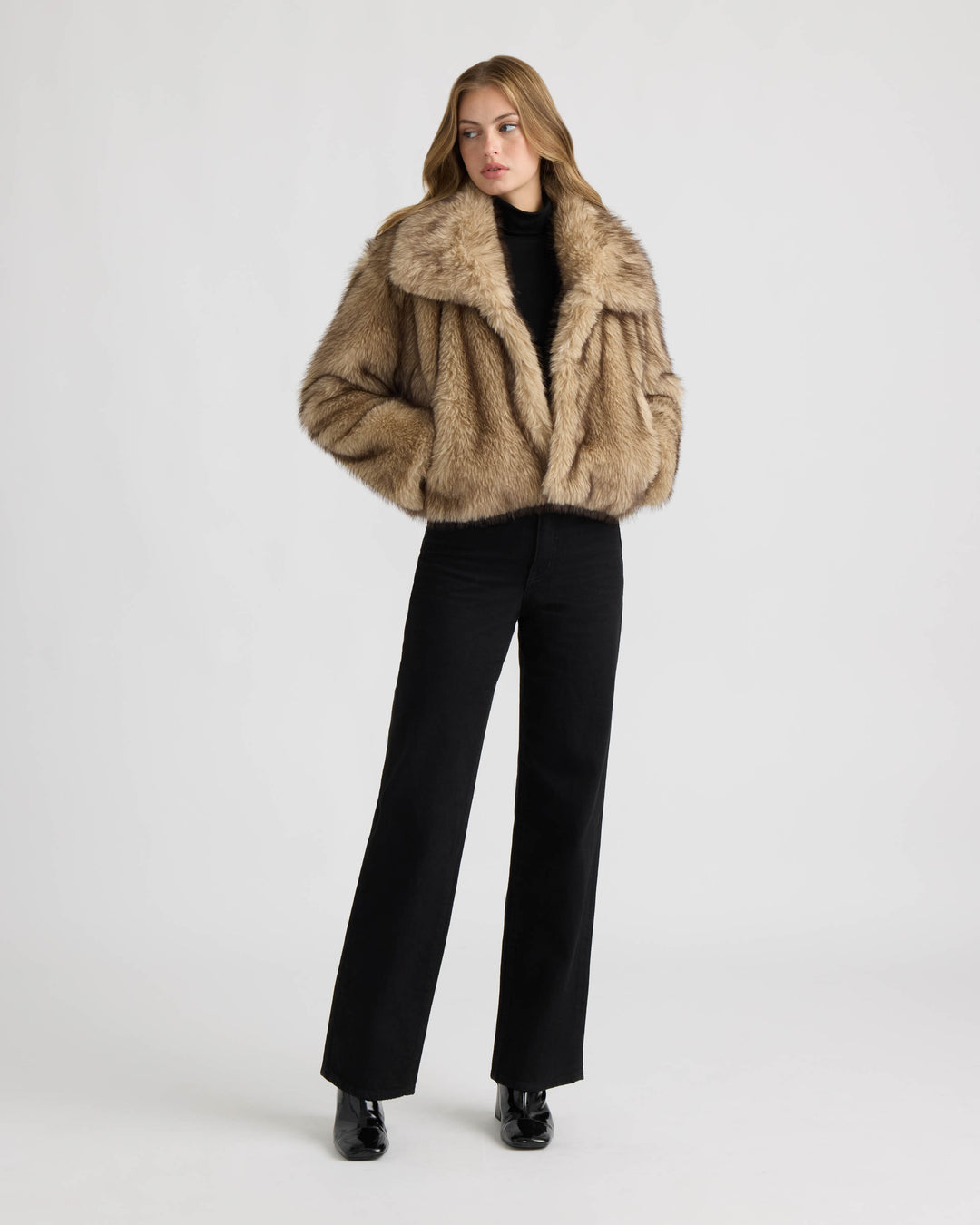 Long Hair Faux Fur Jacket