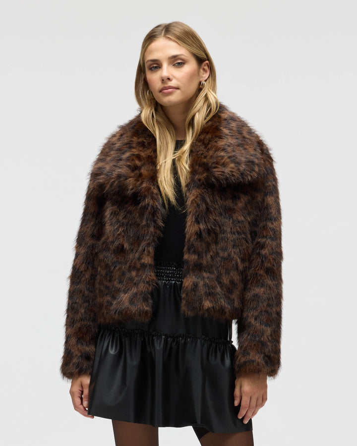 Long Hair Faux Fur Jacket