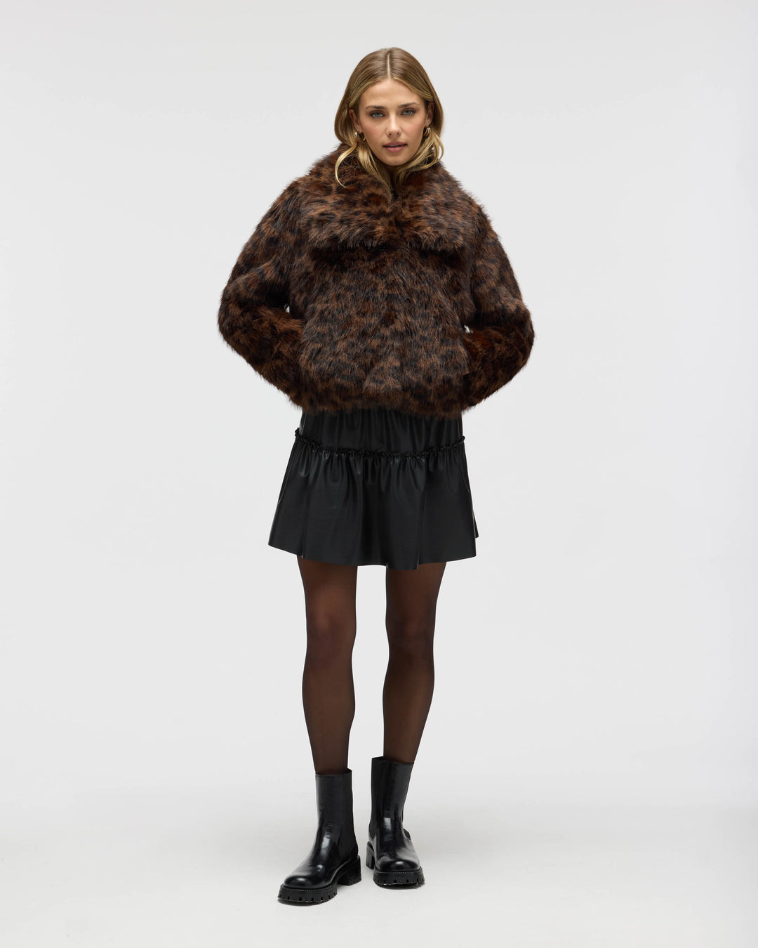 Long Hair Faux Fur Jacket