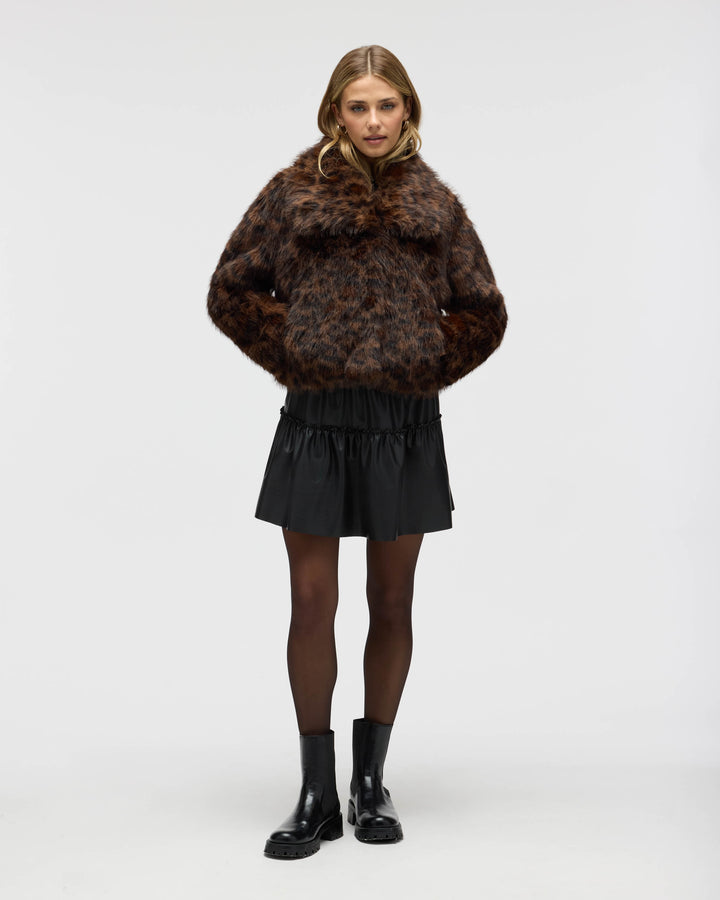 Long Hair Faux Fur Jacket