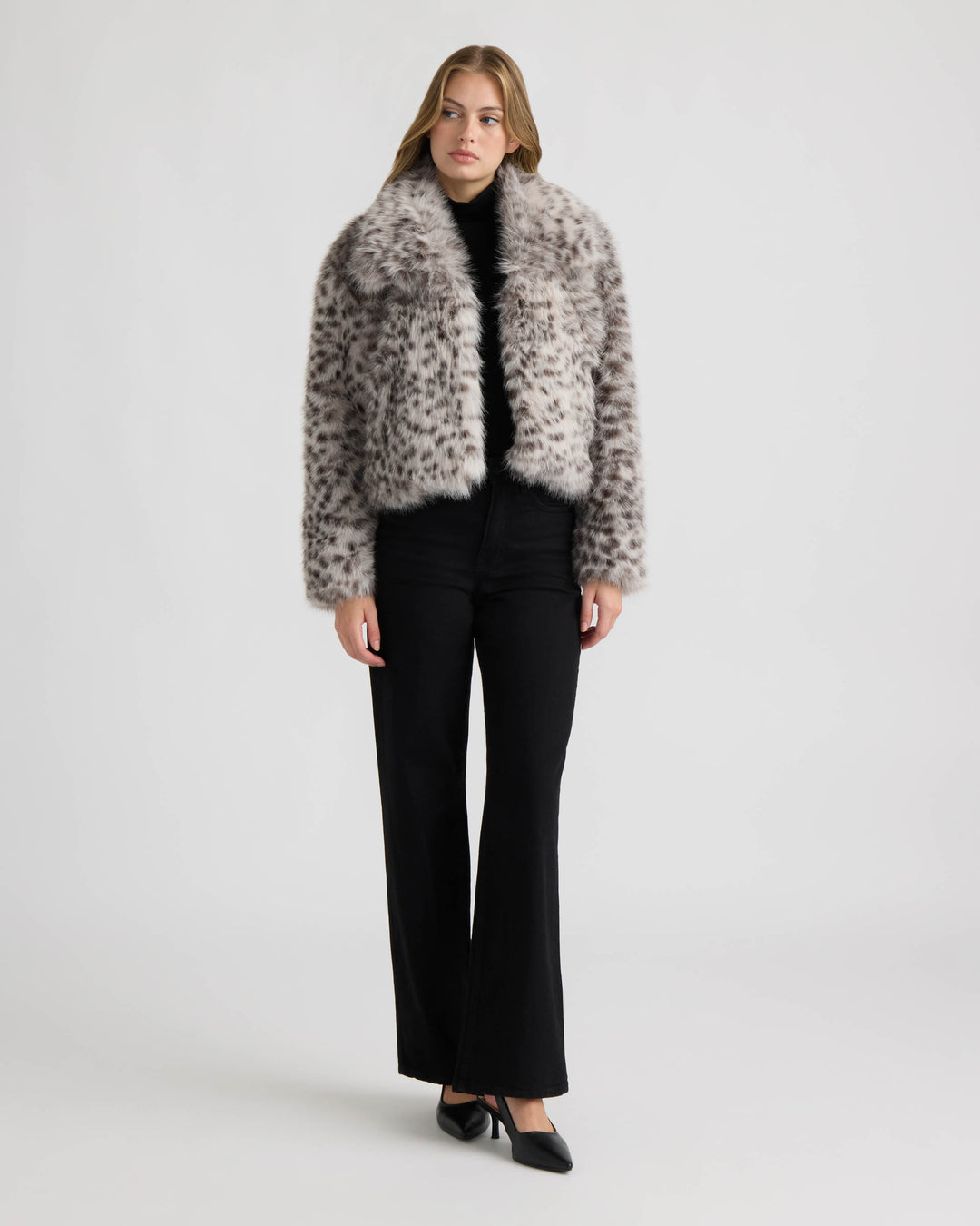 Long Hair Faux Fur Jacket